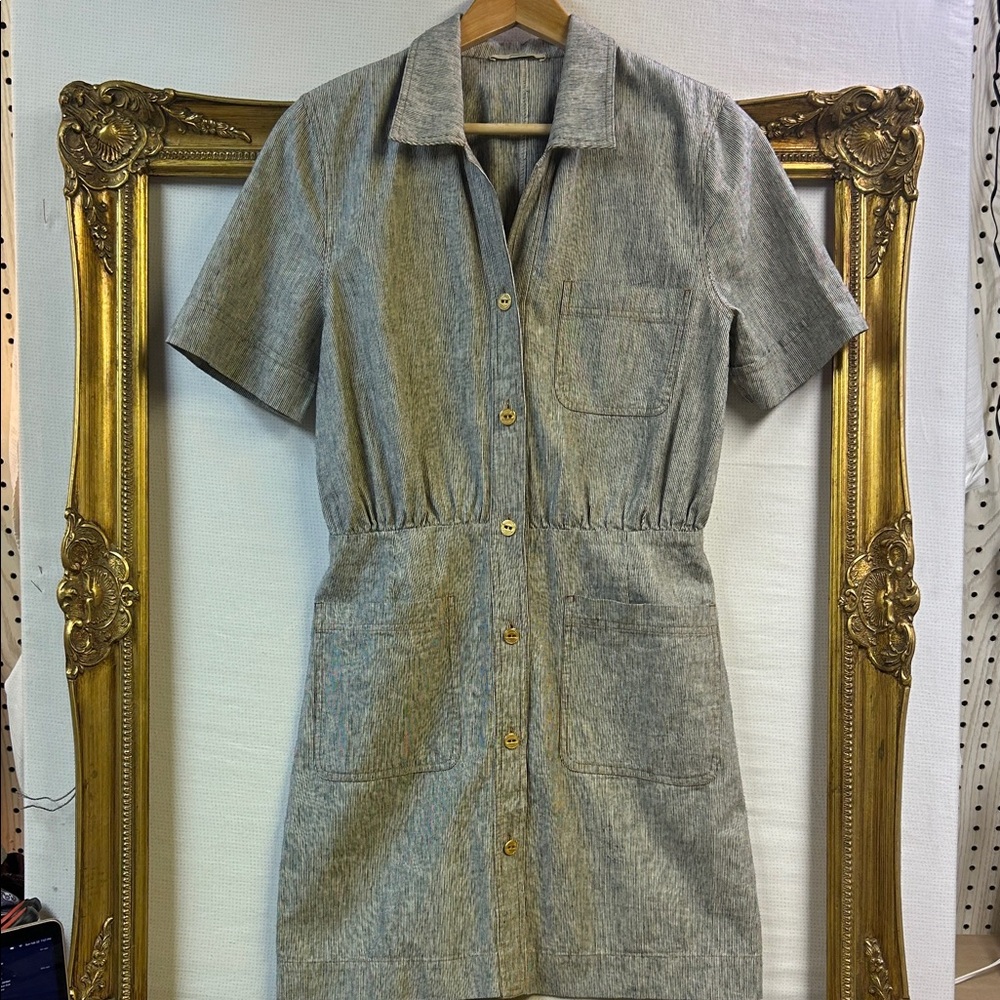 Sessun Tanohi Linen Shirt Dress M